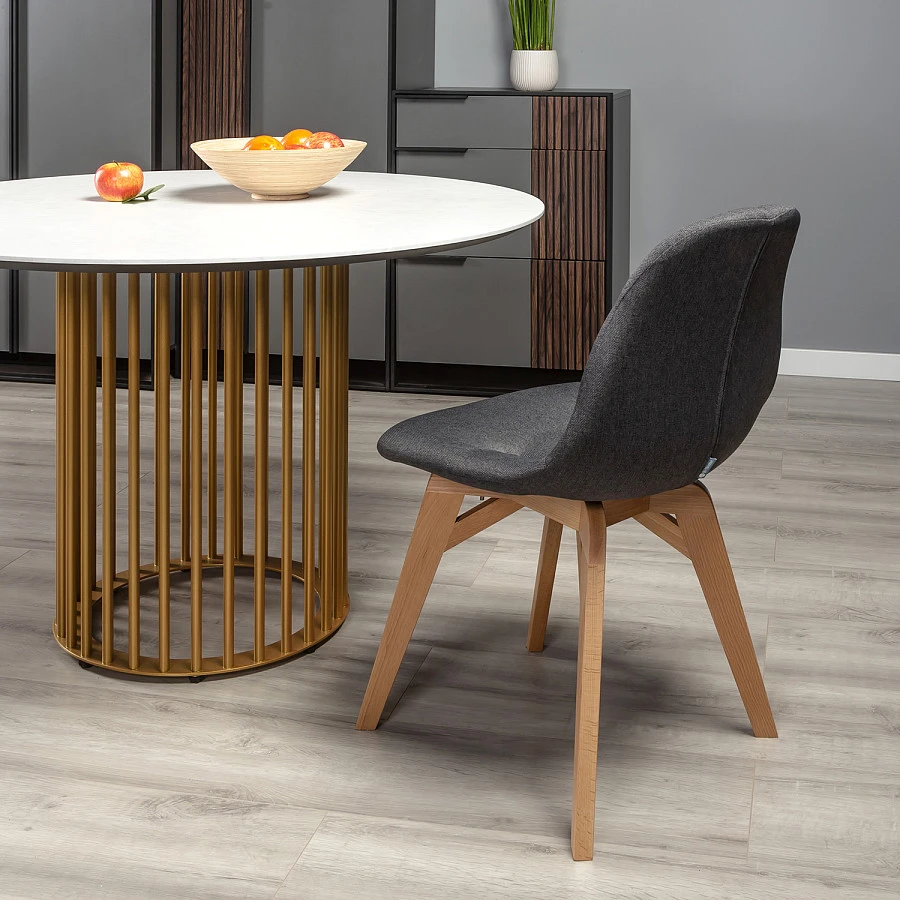 Стул Eames lite тёмно-серый/натур. Бук - фото 10