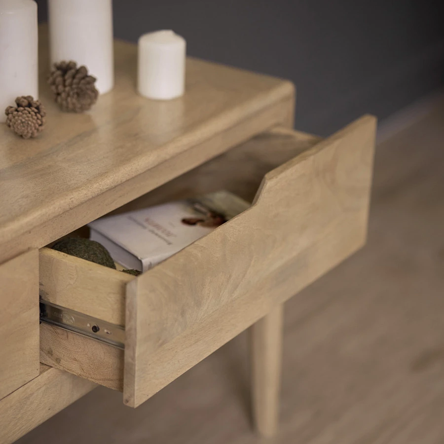 Консоль из массива, СОЛЬВЕЙГ 3 ящика - фото 6