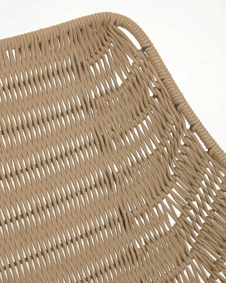 Веревочное кресло Abeli бежевого цвета - фото 13