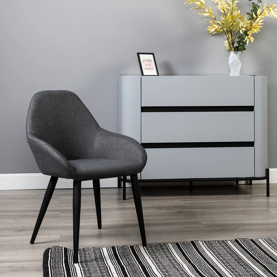 Кресло Kent тёмно-серый/черный - фото 10