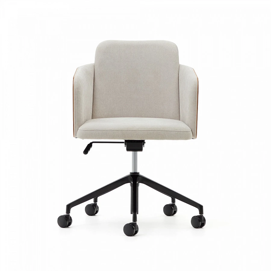 Стул Madai из беж.синели и ясеневого шпона нат. - фото 6