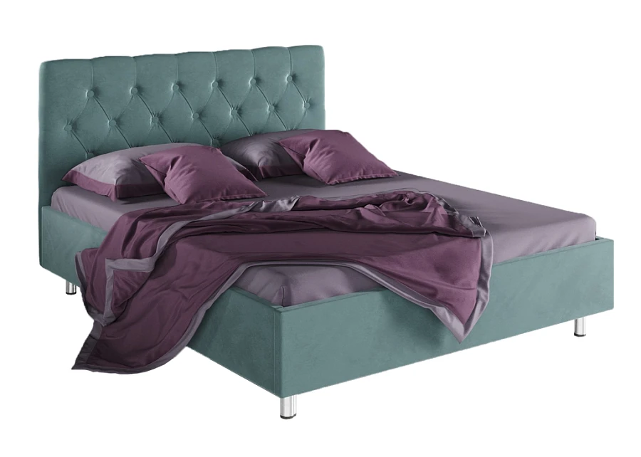 Кровать Фрейлина  140х200 цвета морской волны