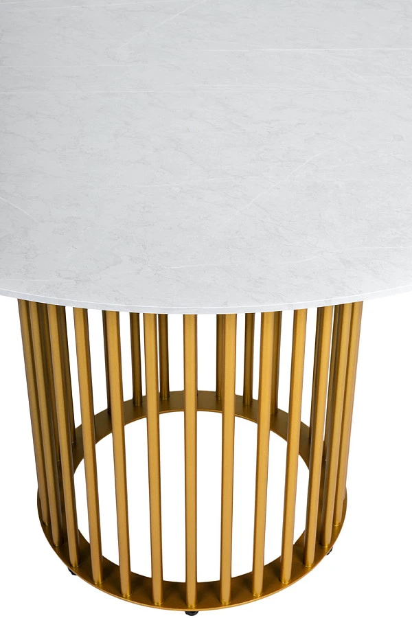 Стол Patrik New д.110 Мрамор Бьянко /Золото - фото 4
