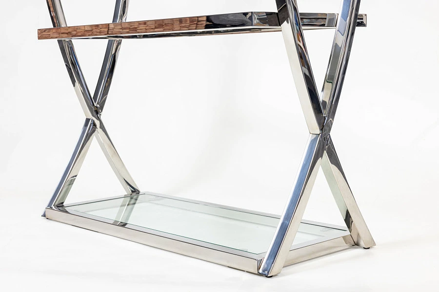 Стеллаж Glossy Silver 2x0.9x0.35м - фото 5