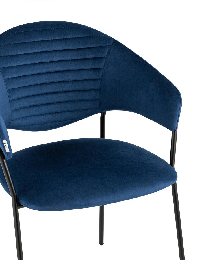 Стул Алексис велюр синий - фото 6