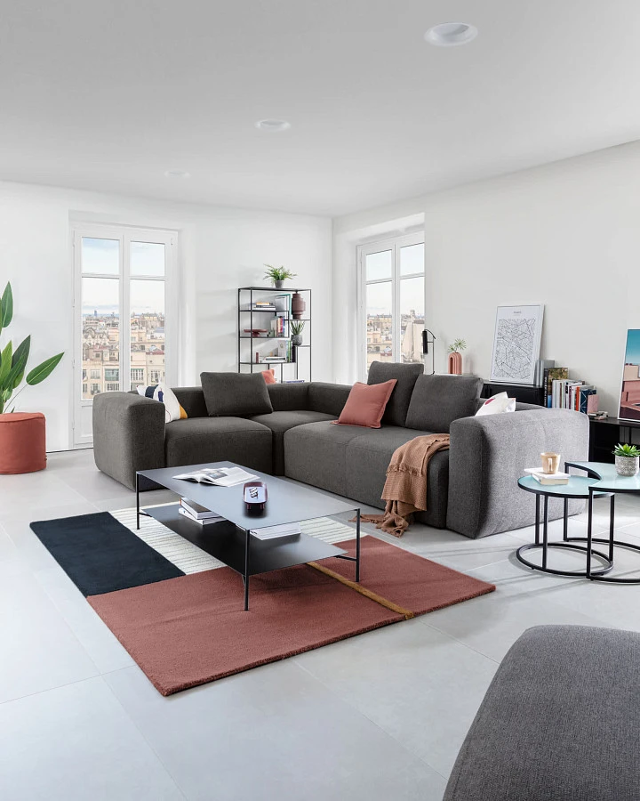 Набор из 2 приставных столиков Bast Ø 65 cm / Ø 47 cm - фото 2