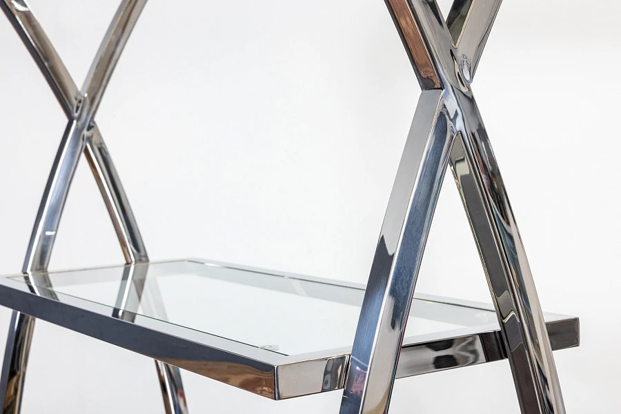 Стеллаж Glossy Silver 2x0.9x0.35м - фото 3