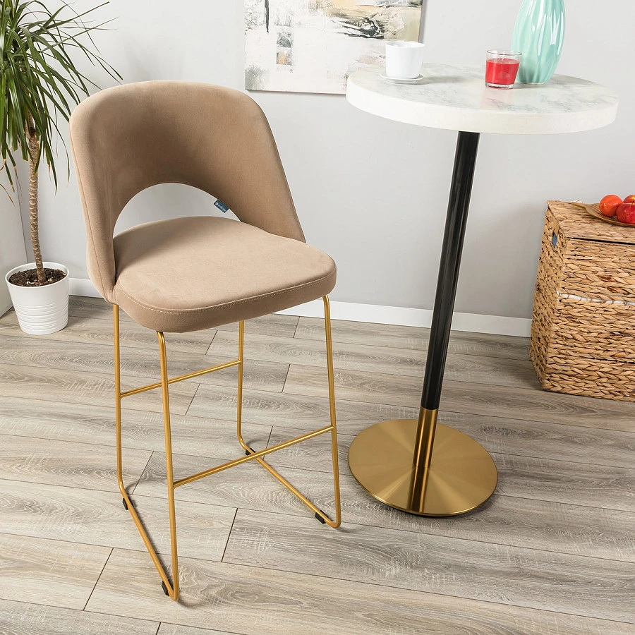 Кресло Бар. Lars Diag beige/Линк золото - фото 8