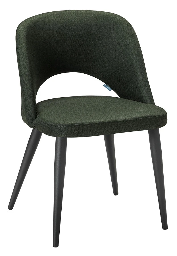 Стул Lars тёмно-зелёный/черный