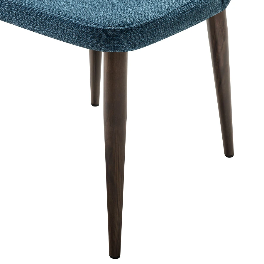 Стул Ledger синий/т. орех - фото 6