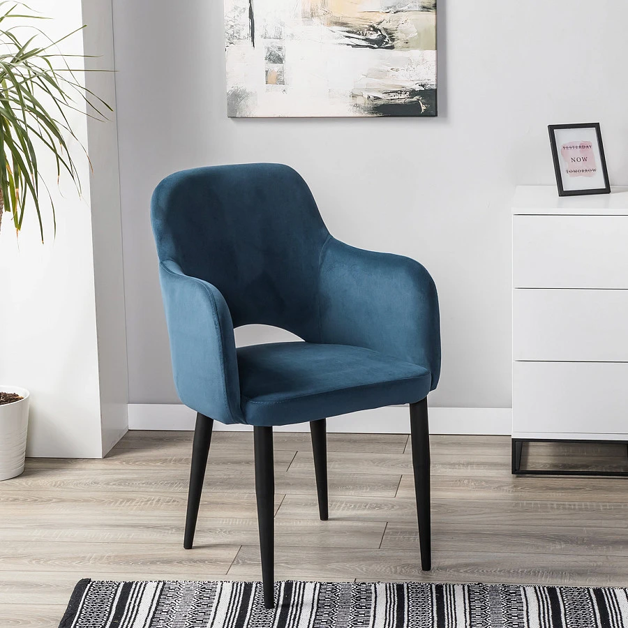 Кресло Ledger Diag blue/черный - фото 7