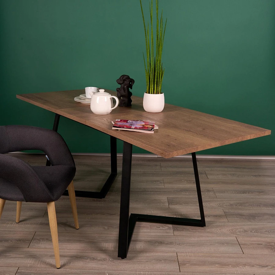 Стол Роналдо раздвиж. 120-160 Галифакс Табак - фото 10