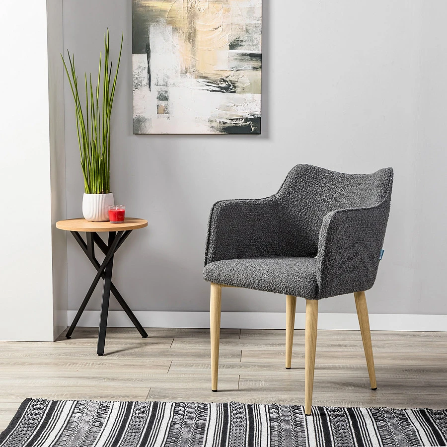 Стул Ralf Vent темно-серый/нат.дуб - фото 7