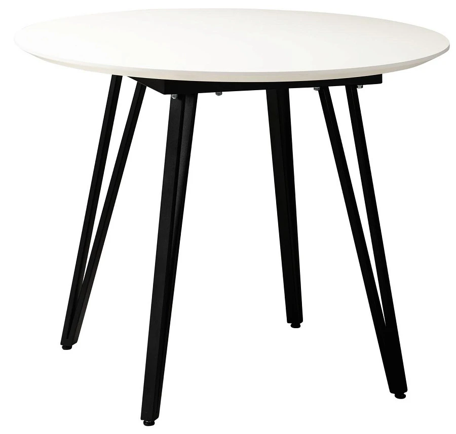 Стол Диего d860 белый со скосом