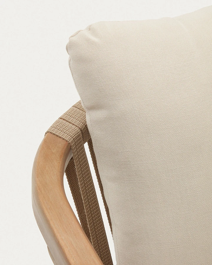 Malaret Стул из массива эвкалипта и белого шнура - фото 12