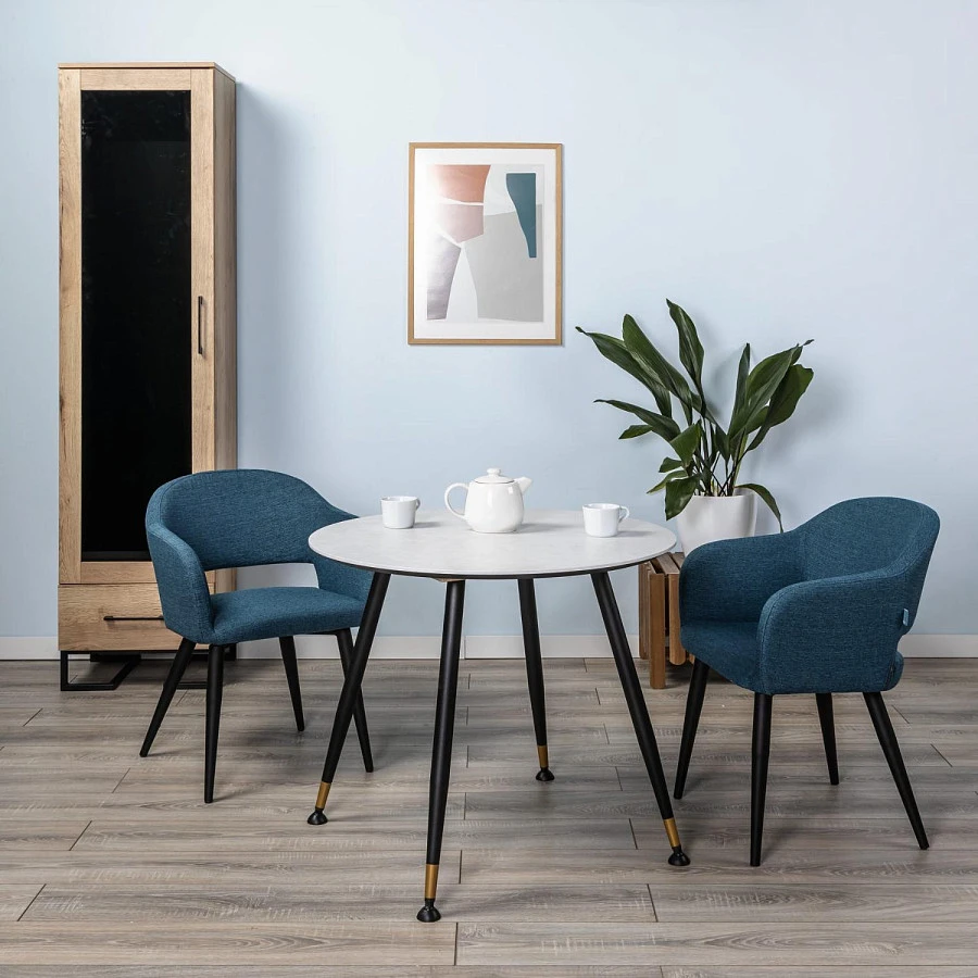 Стол Месси d960 Белый со скосом - фото 7