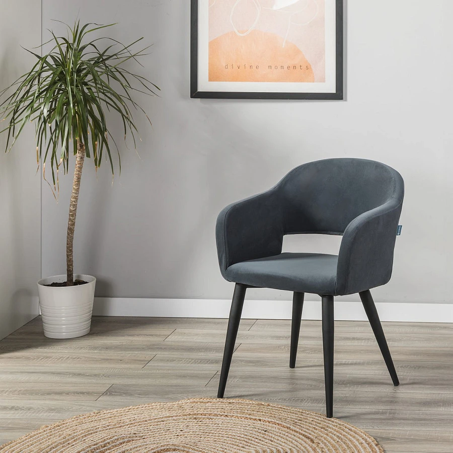 Стул Oscar Diag grey/черный - фото 10