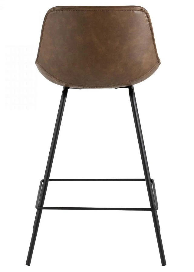 Стул полубарный TEXAS экокожа коричневый - фото 4