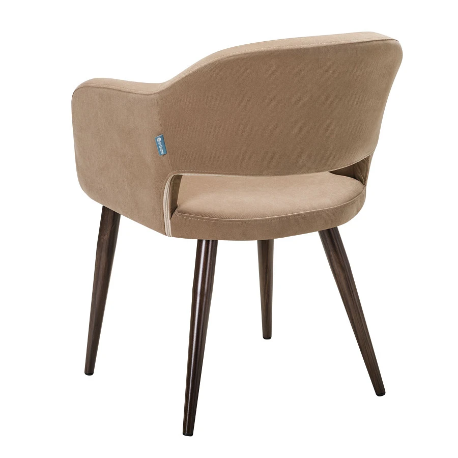Стул Oscar Diag beige/т.орех - фото 4