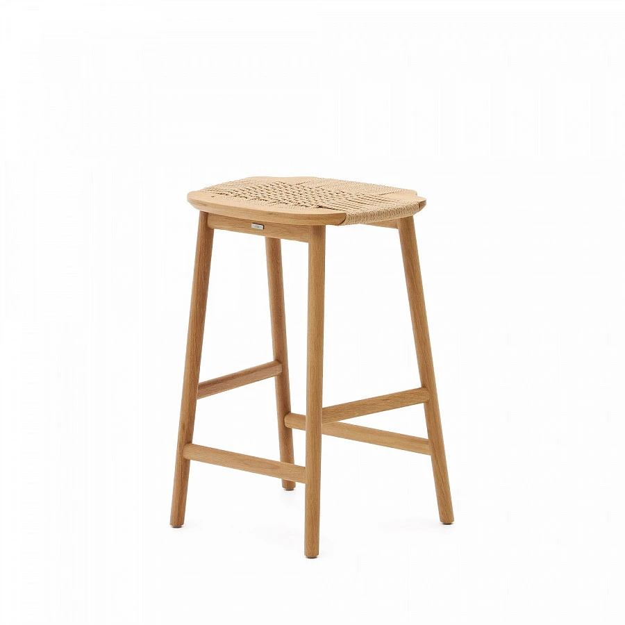 Табурет Enit беж.веревка/массив дуб натур. - фото 4