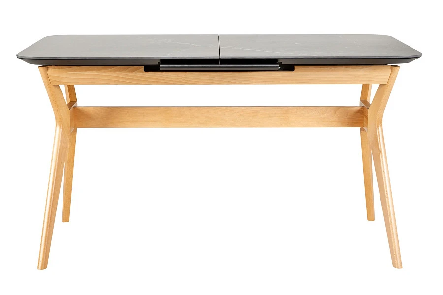 Стол раздвиж. Нарвик Ceramic 120-150 Automatic Natur/Dark marble - фото 2