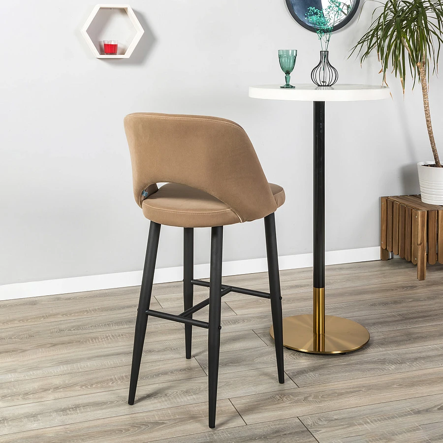 Кресло Бар.Lars Diag beige/черный - фото 12