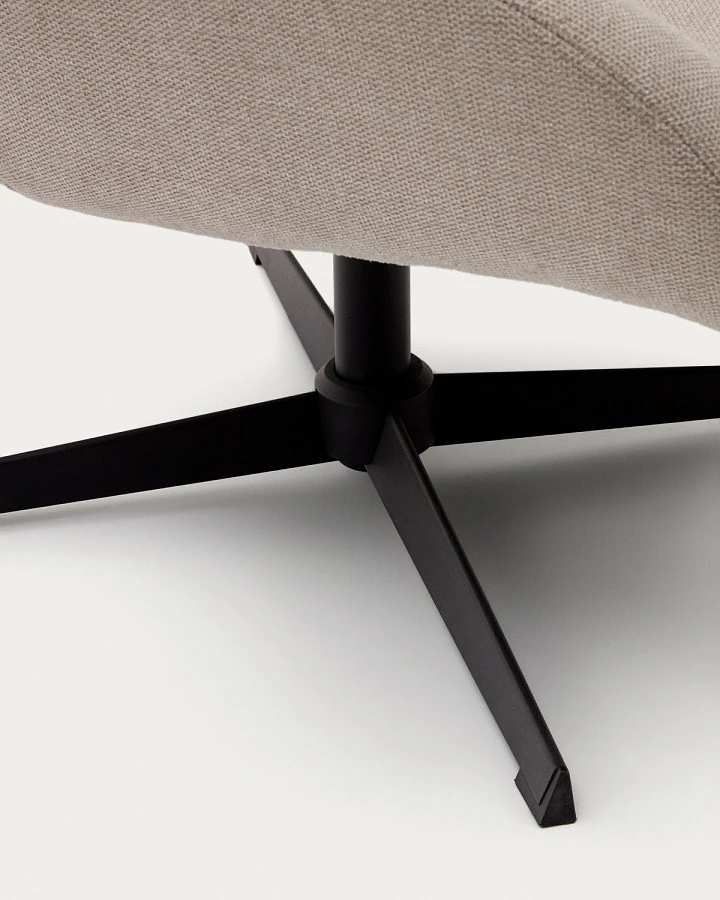 Celida Поворотное кресло беж.синель/черн.сталь - фото 10