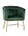 Кресло Шале велюр зеленый