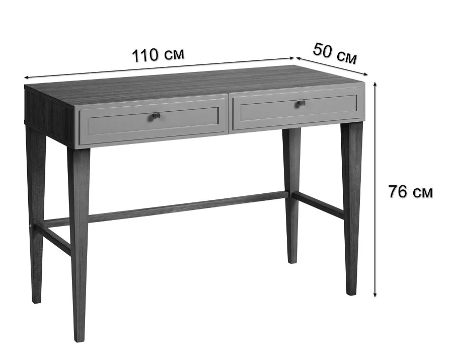Стол письменный Norton кармин - фото 2