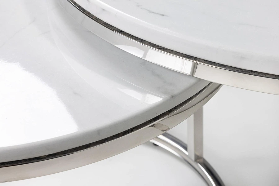 Кофейный столик Silvy Marble (набор из 2-х штук) - фото 2