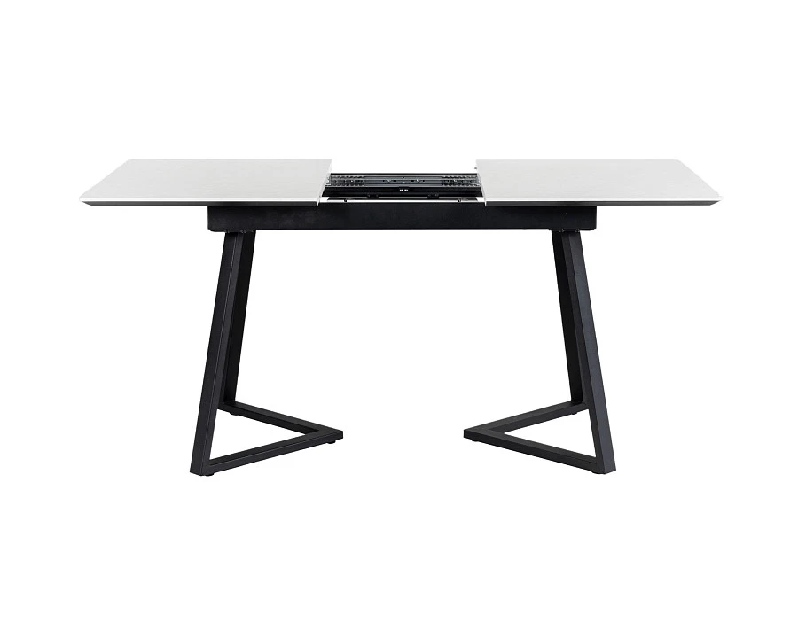 Стол Роналдо раздвиж. 120-160 Светлый мрамор/Бабочка - фото 4