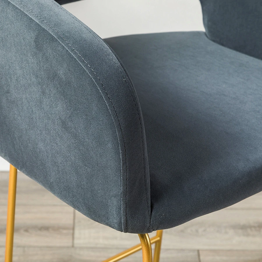 Кресло Бар. Oscar Diag grey/Линк золото - фото 10