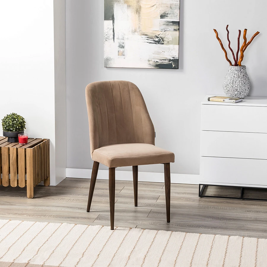 Стул Alen Diag beige/т. орех - фото 9