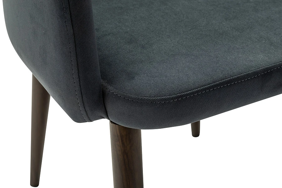 Кресло Ledger Diag grey/т. орех - фото 6