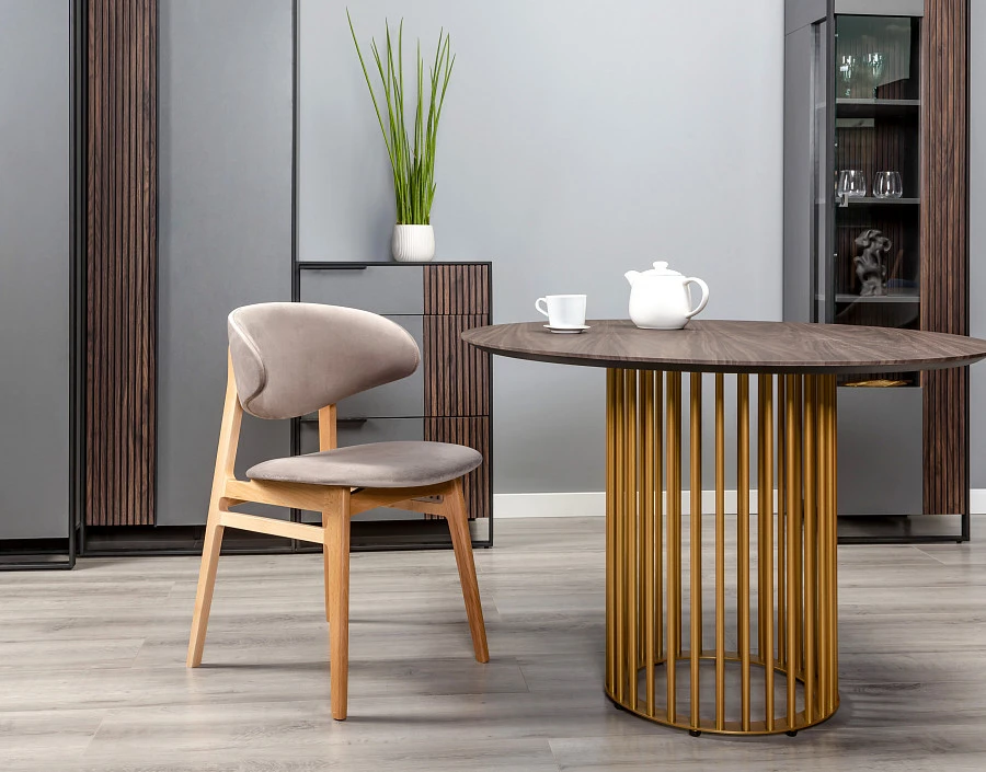 Стол Patrik New д.110 Ам.орех /Золото - фото 8