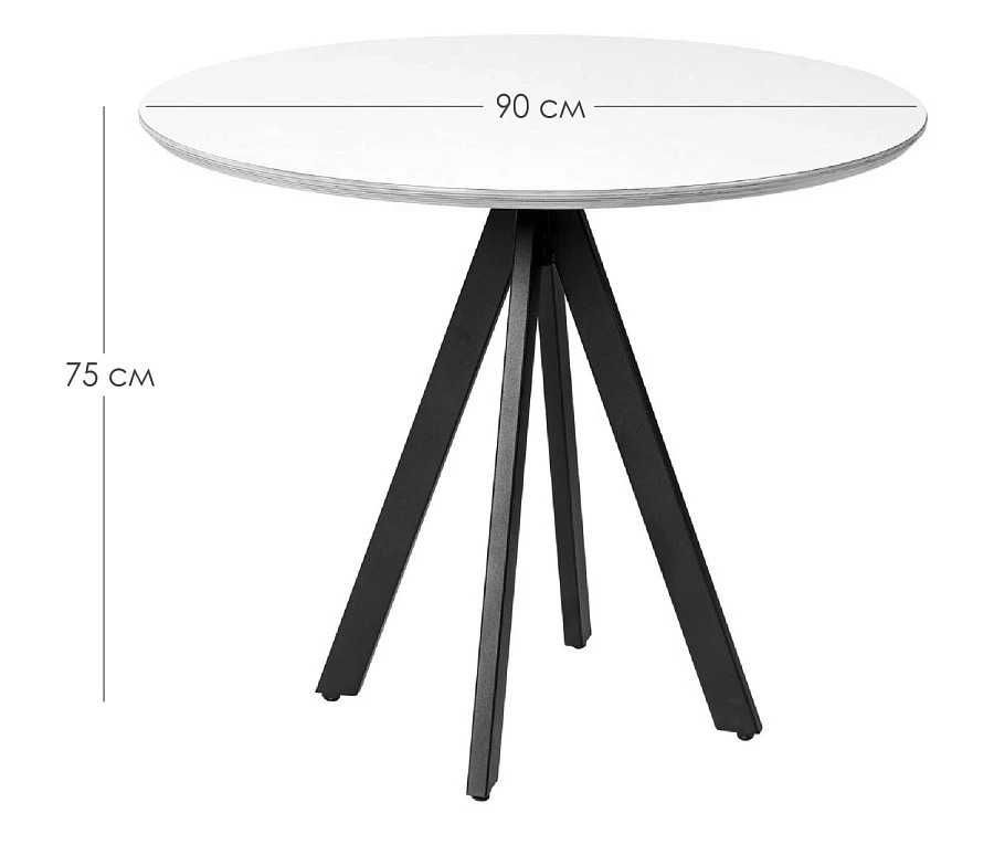 Стол Арки Legno выбеленый R90 - фото 2