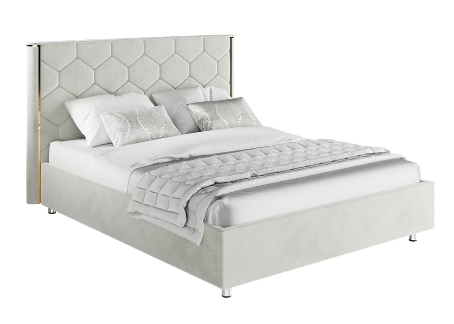 Кровать Сицилия  180х200 светло-серого цвета