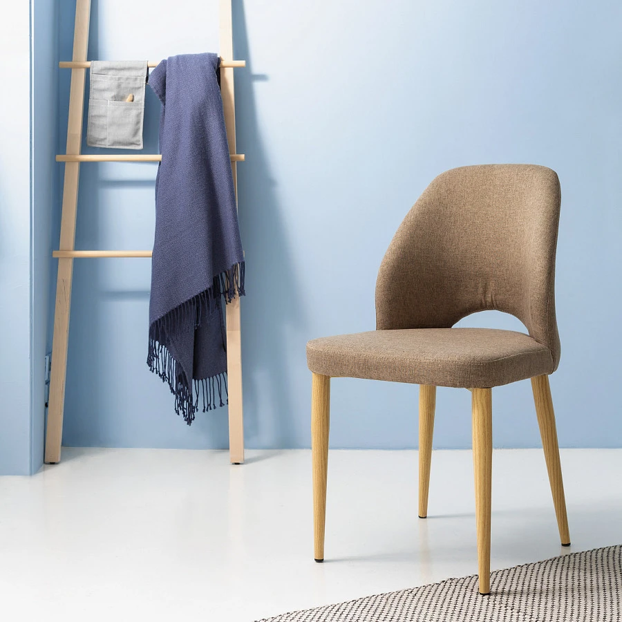 Стул Ledger Грей/Натуральный Дуб - фото 6