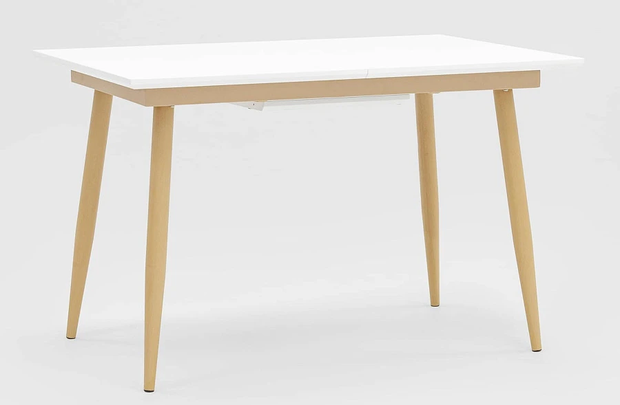 Стол обед. Стокгольм раскладной 120-160*80 белый - фото 2