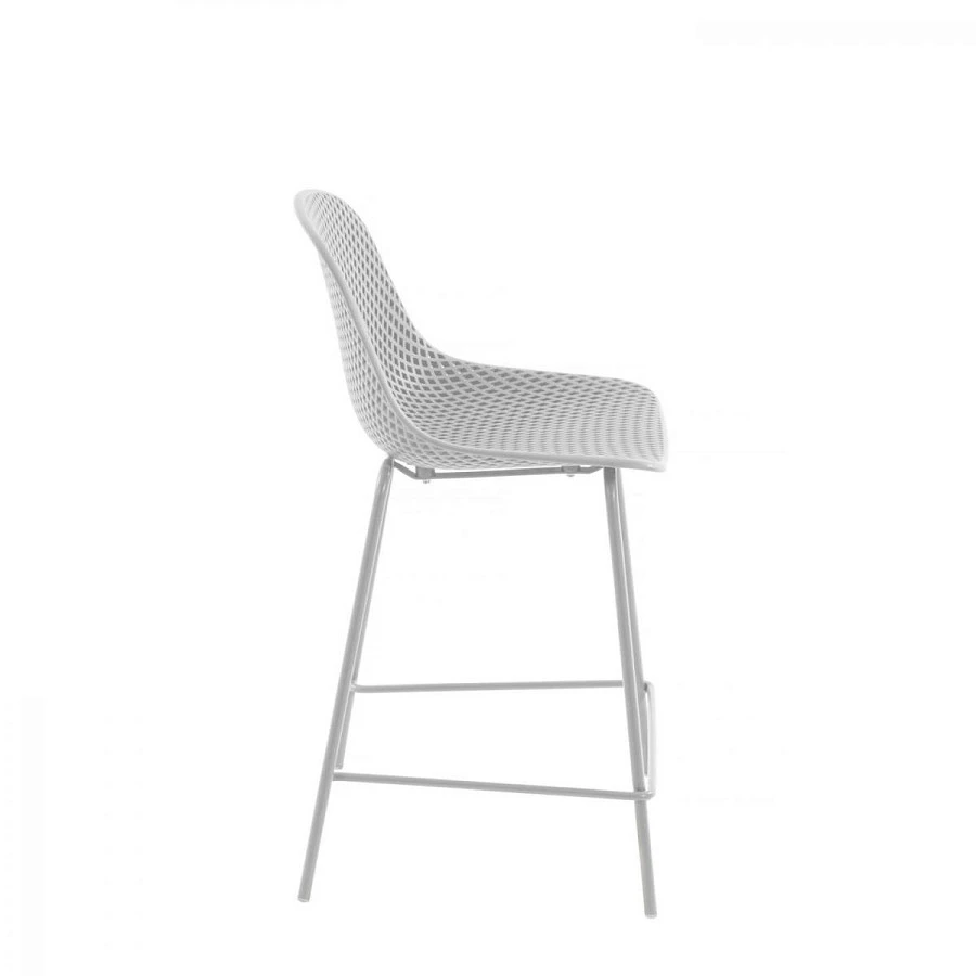 Полубарный стул Quinby белый - фото 2