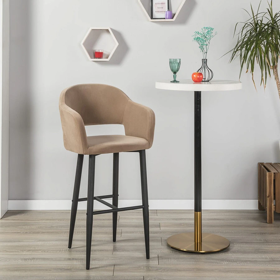 Стул Бар Oscar Diag beige/черный - фото 6