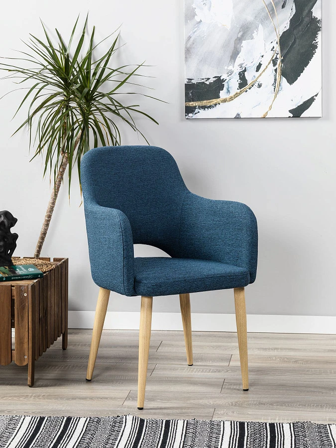 Кресло Ledger БлюАрт/НДуб - фото 6