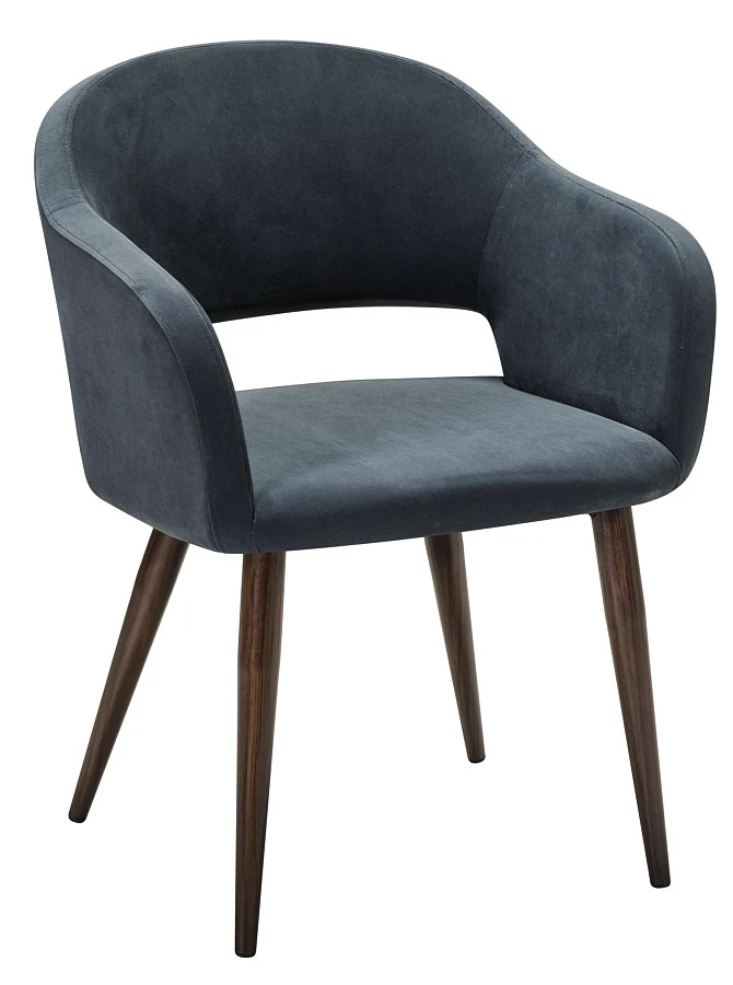 Стул Oscar Diag grey/т.орех