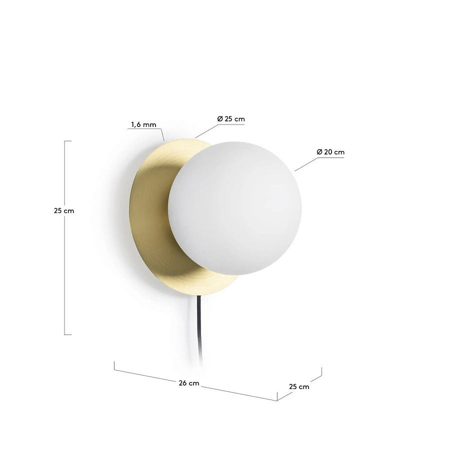 Настенный светильник Manz латунь - фото 4