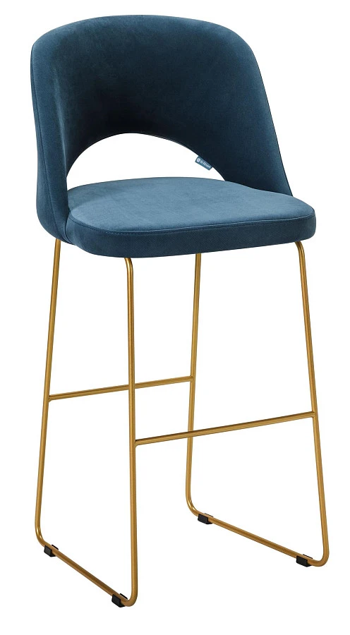 Кресло Бар. Lars Diag blue/Линк золото