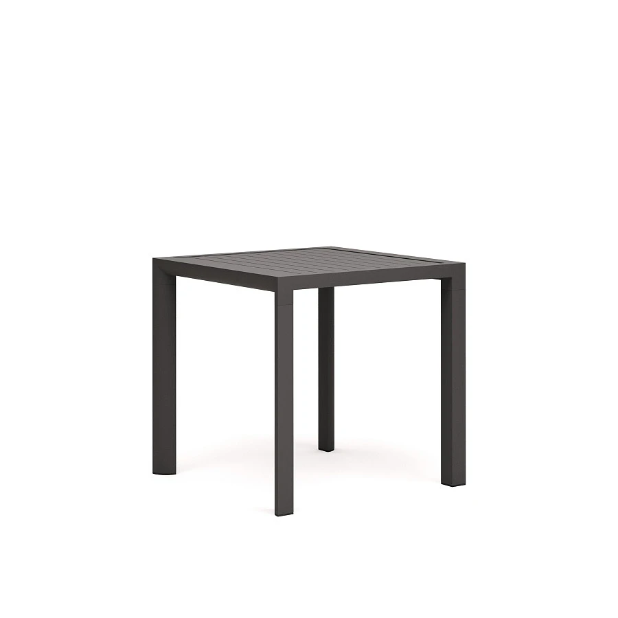 Culip Алюминиевый уличный стол с порошковым покрытием серого цвета 77 x 77 см - фото 4
