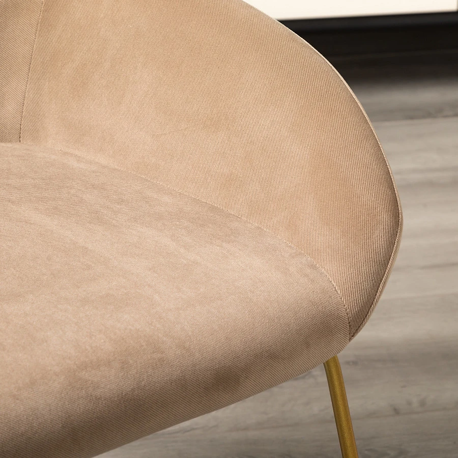 Кресло Kent Diag beige/Линк золото - фото 13