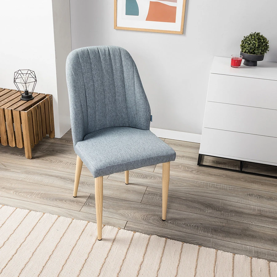 Стул Alen св.серый/нат.дуб - фото 9