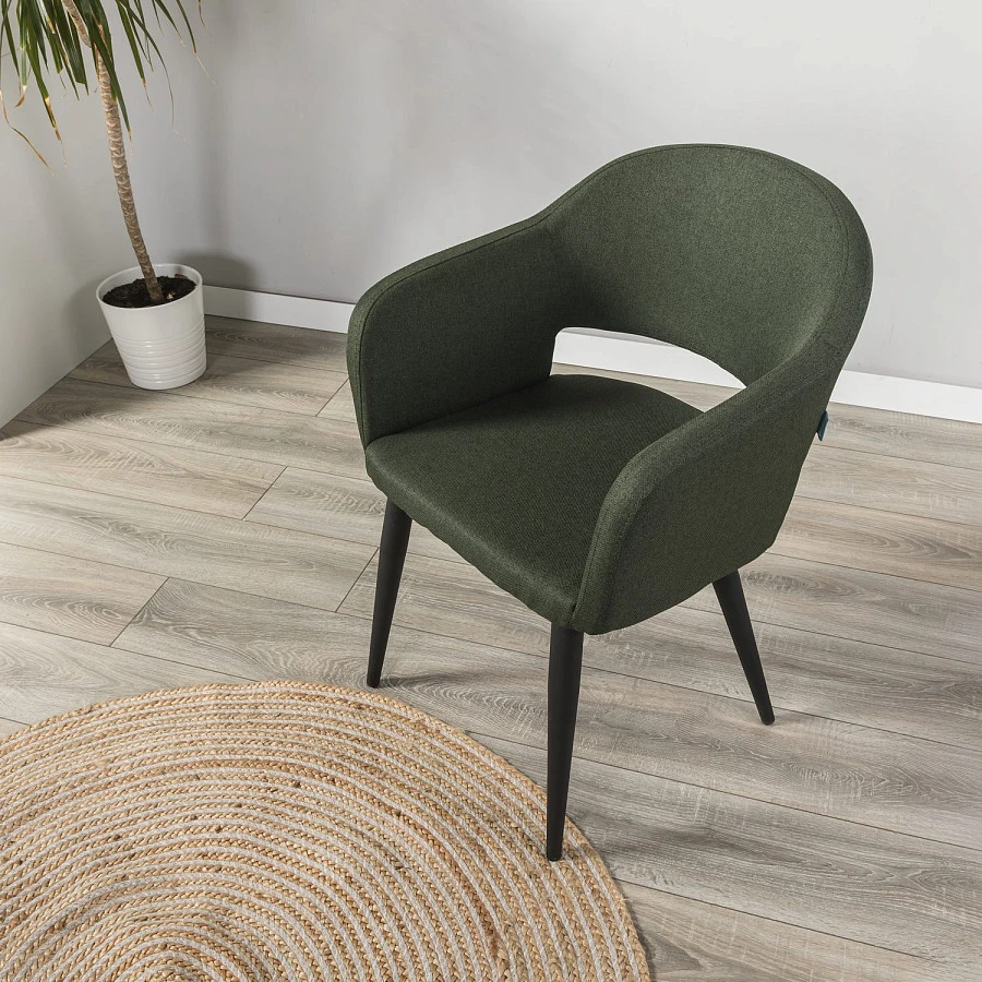 Стул Oscar тёмно-зеленый/черный - фото 13