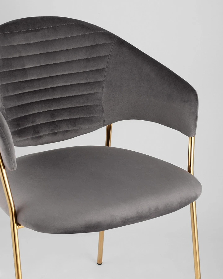 Стул Эвита темно-серый - фото 9